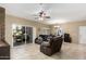 Living room with sliding glass door to patio at 11260 N 92Nd St # 1102, Scottsdale, AZ 85260