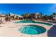 Community pool and spa with surrounding patio at 11260 N 92Nd St # 1102, Scottsdale, AZ 85260