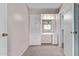 Bedroom with built-in dresser and mirrored vanity at 13720 N 98Th Ave # E, Sun City, AZ 85351