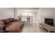 Open living room and kitchen with breakfast bar at 1645 W Baseline Rd # 2041, Mesa, AZ 85202