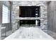 Relaxing bathroom with large soaking tub and fireplace at 1710 W Glacier Way, Chandler, AZ 85248
