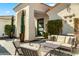 Relaxing patio with comfortable seating and modern design at 1710 W Glacier Way, Chandler, AZ 85248