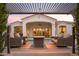 Relaxing patio with fire pit and comfortable seating at 1710 W Glacier Way, Chandler, AZ 85248