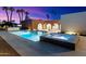 Relaxing pool and spa area with outdoor shower at 3807 N 55Th Pl, Phoenix, AZ 85018