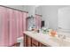 Clean bathroom with double vanity and shower at 5341 E Carol Ave, Mesa, AZ 85206