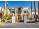 Stunning curb appeal with ornate entry gate and balcony at 6340 E Huntress Dr, Paradise Valley, AZ 85253