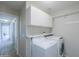 Bright laundry room with cabinets and view of hallway at 639 W Kingman Loop, Casa Grande, AZ 85122