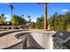 Outdoor kitchen with built-in grill and refrigerator at 6542 E Ludlow Dr, Scottsdale, AZ 85254