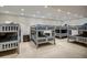 Spacious basement bunk room with multiple beds at 6542 E Ludlow Dr, Scottsdale, AZ 85254
