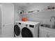 Well-lit laundry closet with shelving and built-ins at 6940 E Cochise Rd # 1011, Paradise Valley, AZ 85253