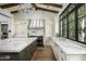 Modern kitchen with marble countertops, custom cabinetry, and a professional range at 7305 E Royal Palm Rd, Scottsdale, AZ 85258
