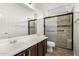 Modern bathroom with a large shower and updated vanity at 832 E Stottler Dr, Gilbert, AZ 85296