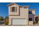 Front view of two-story house with garage and landscaping at 832 E Stottler Dr, Gilbert, AZ 85296