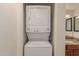 Stackable washer and dryer in a convenient closet at 10610 S 48Th St # 2089, Phoenix, AZ 85044