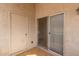 Private patio with sliding glass door and storage closet at 10610 S 48Th St # 2089, Phoenix, AZ 85044