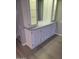 Stylish built-in cabinets with glass shelving at 120 N Val Vista Dr # 38, Mesa, AZ 85213