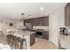 Island kitchen with stainless steel appliances and granite countertops at 1329 N Balboa --, Mesa, AZ 85205