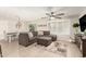 Spacious living room with comfortable sectional sofa and large TV at 1329 N Balboa --, Mesa, AZ 85205