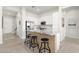 Modern kitchen with an island and stainless steel appliances at 21062 E Via Del Sol --, Queen Creek, AZ 85142