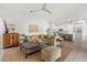 Spacious living room with sectional sofa and large windows at 21062 E Via Del Sol --, Queen Creek, AZ 85142