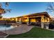Home features a backyard with a pool, patio, and seating area at 3222 S 186Th Ln, Goodyear, AZ 85338