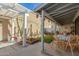 Relaxing backyard oasis with pergola, seating, and lush landscaping at 4135 N 17Th St # 8, Phoenix, AZ 85016