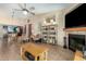 Spacious living room with a fireplace and ample seating at 4135 N 17Th St # 8, Phoenix, AZ 85016