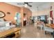Open living room with a view into the dining area and kitchen at 4135 N 17Th St # 8, Phoenix, AZ 85016