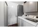 Convenient laundry room with washer, dryer, and extra storage at 4641 W Palo Verde Ave, Glendale, AZ 85302