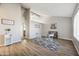 Bright living room features hardwood floors and lots of natural light at 5105 W Wood Dr, Glendale, AZ 85304