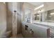 Spa-like bathroom with large shower and double vanity at 5508 N 190Th Dr, Litchfield Park, AZ 85340