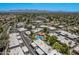 Complex aerial view showing building arrangement and pool at 7153 N Via De Paesia --, Scottsdale, AZ 85258
