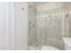 Clean bathroom with a frameless shower and modern tile at 7153 N Via De Paesia --, Scottsdale, AZ 85258