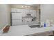 Modern kitchen with white cabinets, quartz countertops, and stainless steel appliances at 7625 E Camelback Rd # B148, Scottsdale, AZ 85251