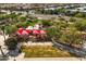 Outdoor community space with shaded seating and walking paths at 9839 E Theia Dr, Mesa, AZ 85212