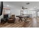 Spacious game room with pool table and seating at 9839 E Theia Dr, Mesa, AZ 85212