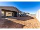 New home with covered patio and large backyard at 10032 E Toledo Ave, Mesa, AZ 85212