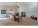 Living room features a fireplace and plenty of natural light at 1227 W Delmonte Dr, Casa Grande, AZ 85122