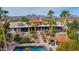 Aerial view of house, pool, and mountain backdrop at 15225 N Bluejay Pl, Fountain Hills, AZ 85268