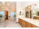 Bathroom with double vanity, large shower, and bathtub at 15225 N Bluejay Pl, Fountain Hills, AZ 85268