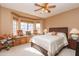 Bedroom with window seat and a ceiling fan at 15225 N Bluejay Pl, Fountain Hills, AZ 85268