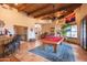 Game room with a pool table and a bar area at 15225 N Bluejay Pl, Fountain Hills, AZ 85268