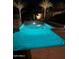 Relaxing lighted pool at night, perfect for summer evenings at 15225 N Bluejay Pl, Fountain Hills, AZ 85268