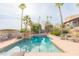 Sparkling pool with spacious deck and mountain views at 15225 N Bluejay Pl, Fountain Hills, AZ 85268