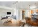 Kitchen and dining area with modern decor and hardwood floors at 1610 W Maplewood St, Chandler, AZ 85286