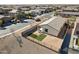 Aerial view showcasing house, backyard, and pool at 19371 N Nocera Rd, Maricopa, AZ 85138