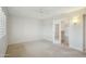 Bedroom with mirrored closet doors and built-in shelving at 19619 N Signal Butte Cir, Sun City, AZ 85373