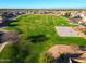 Large grassy park features a basketball court and soccer goals for outdoor activities in a Gathering-friendly community at 21081 E Via De Olivos --, Queen Creek, AZ 85142