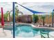 Relaxing backyard oasis with a pool and spa at 26133 W Yukon Dr, Buckeye, AZ 85396