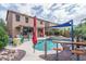 Backyard pool, spa and patio area at 26133 W Yukon Dr, Buckeye, AZ 85396